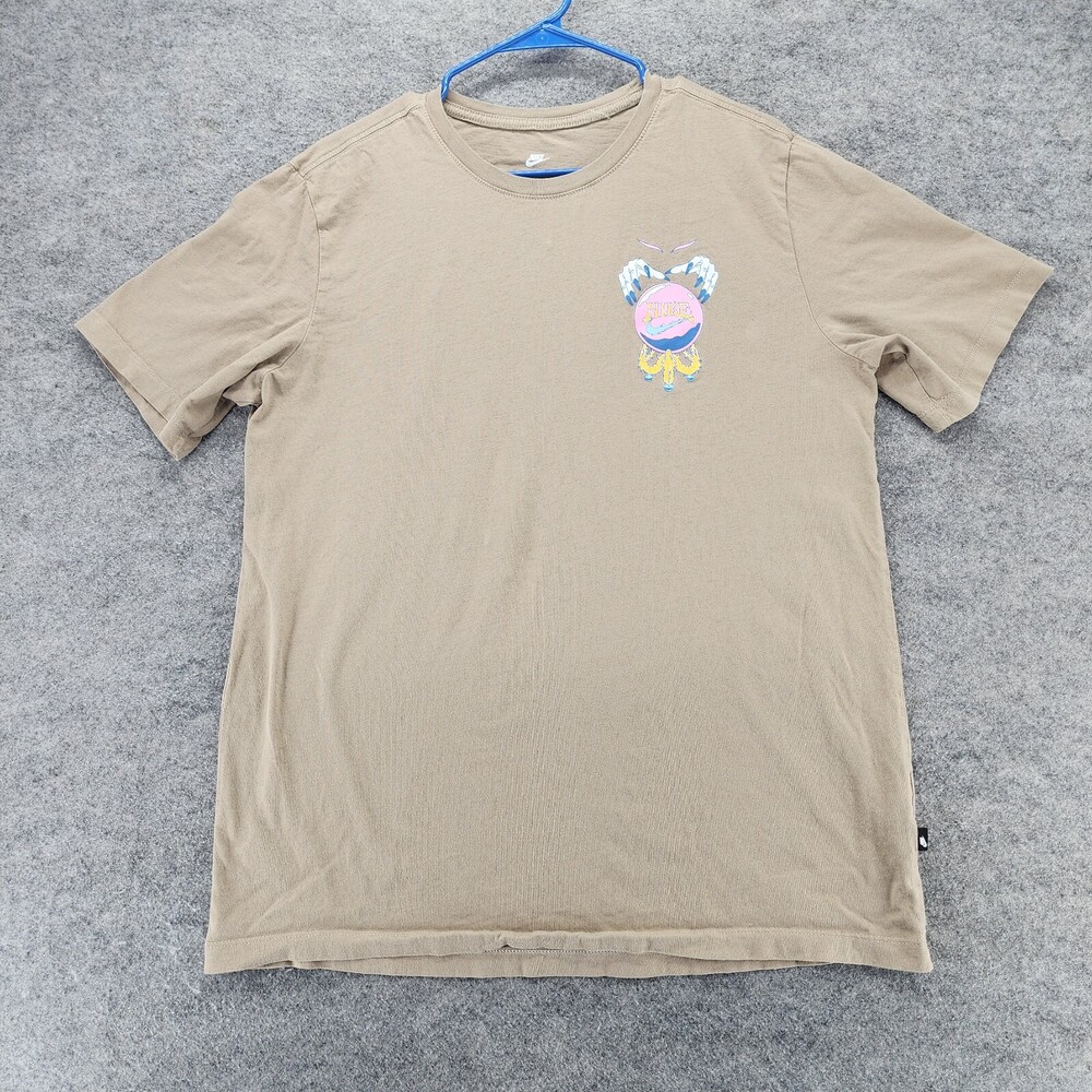 Nike Shirt Womens Large Tall Crystal Ball Brown Short Sleeve